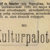 1910.05.27. Kulturpalota