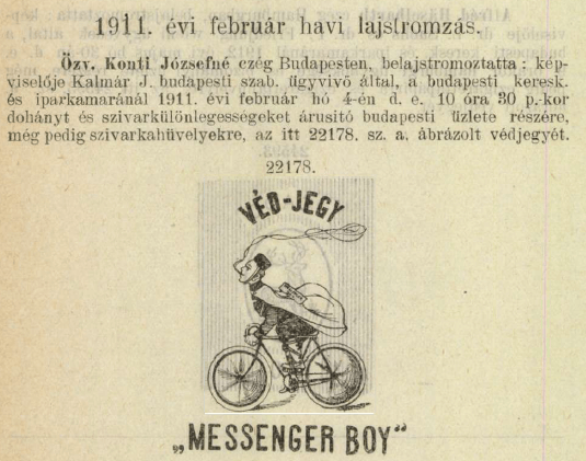 1911.02.04. Messenger Boy hüvely 1911.02.04. Messenger Boy hüvely