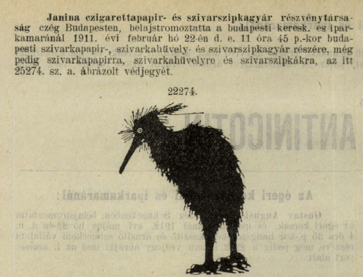 1911.02.22. Marabu papír és hüvely 1911.02.22. Marabu papír és hüvely