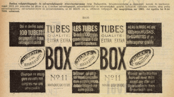 1911.03.28. Box papír és hüvely 1911.03.28. Box papír és hüvely