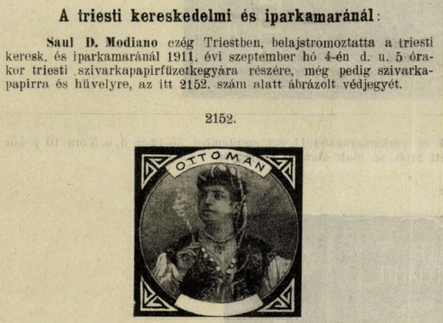 1911.09.04. Ottoman papír és hüvely 1911.09.04. Ottoman papír és hüvely