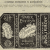1911.10.16. Bourbon papír és hüvely
