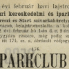 1912.02.01. Parkclub papír és hüvely