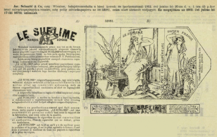 1912.06.20. Le Sublime papír 1912.06.20. Le Sublime papír