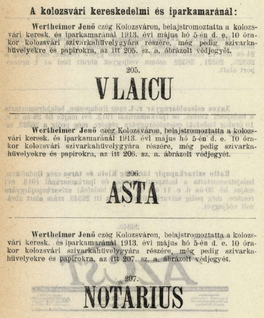 1913.05.05. Papírok és hüvelyek 1913.05.05. Papírok és hüvelyek