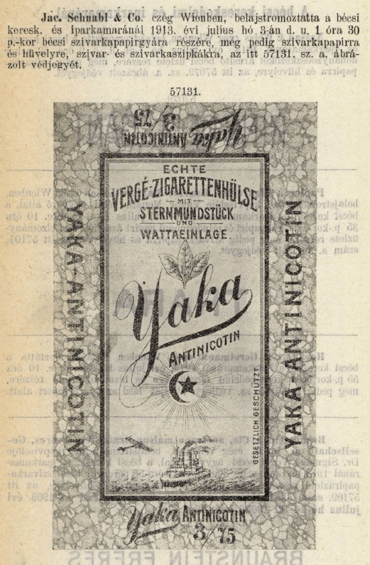 1913.07.03. Yaka papír és hüvely 1913.07.03. Yaka papír és hüvely