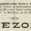 1913.08.25. Rezon papír és hüvely