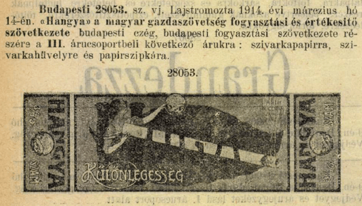 1914.03.14. Hangya papír és hüvely 1914.03.14. Hangya papír és hüvely