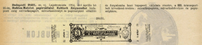 1914.04.21. Houblon-Matelot 1914.04.21. Houblon-Matelot