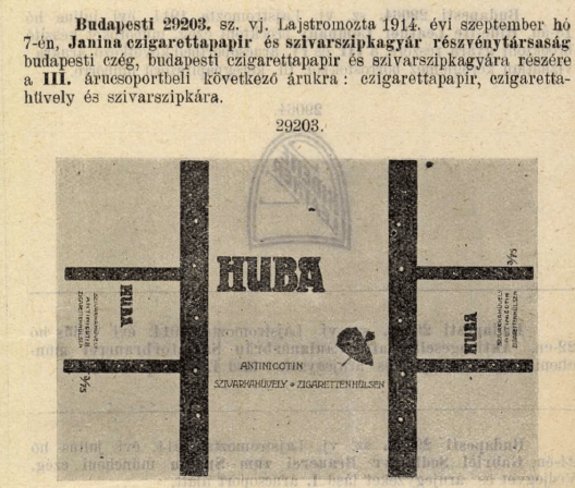 1914.09.07. Huba papír és hüvely 1914.09.07. Huba papír és hüvely