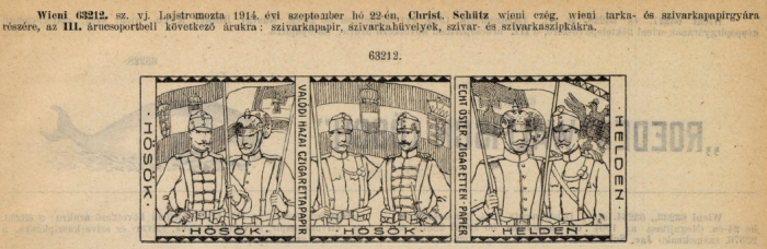 1914.09.22. Hősök papír és hüvely 1914.09.22. Hősök papír és hüvely