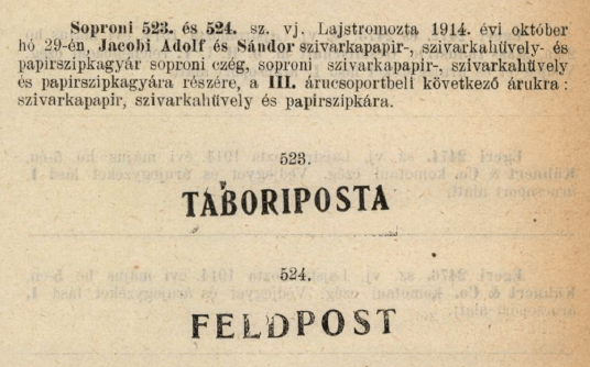 1914.10.29. Táboriposta 1914.10.29. Táboriposta