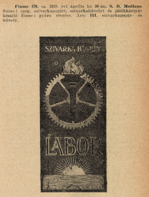 1918.04.30. Labor papír és hüvely 1918.04.30. Labor papír és hüvely