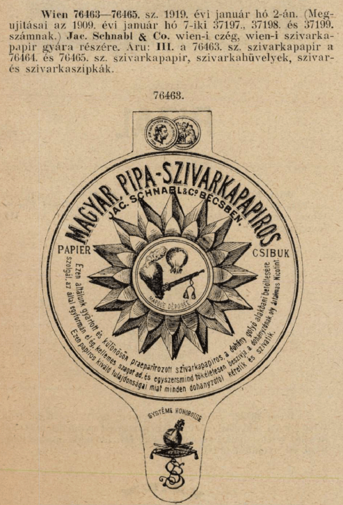 1919.01.02. Magyar Pipa papír 1919.01.02. Magyar Pipa papír