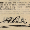 1921.02.01. Abadie papír