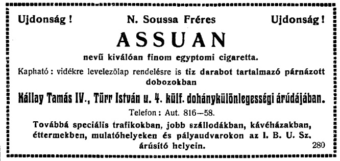 1929.06.02. Assuan cigaretta