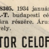 1934.01.23. Senator Celofilter hüvely