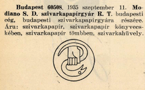 1935.09.11. Modiano papír és hüvely 1935.09.11. Modiano papír és hüvely