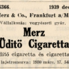 1939.12.13. Merz üdítő cigaretta