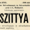 1940.10.05. Szittya papír és hüvely