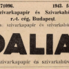 1943.02.01. Dalia papír és hüvely