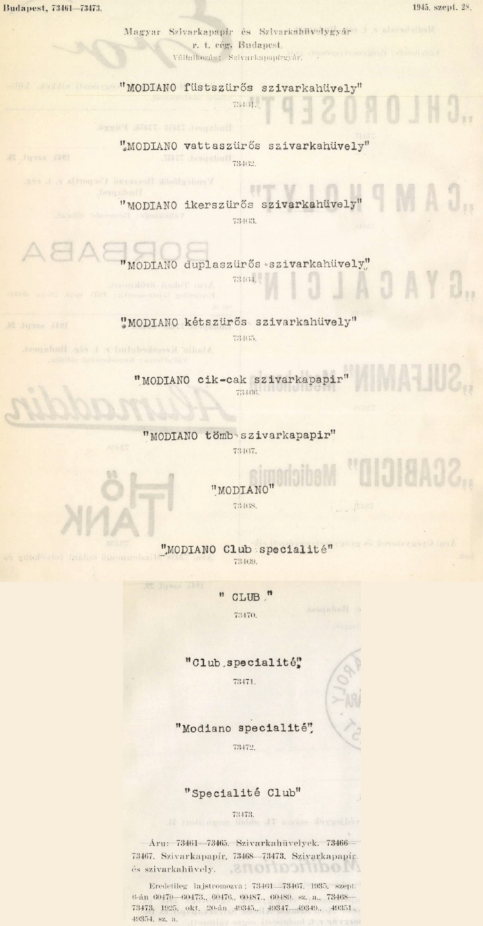 1945.09.28. Papírok és hüvelyek 1945.09.28. Papírok és hüvelyek