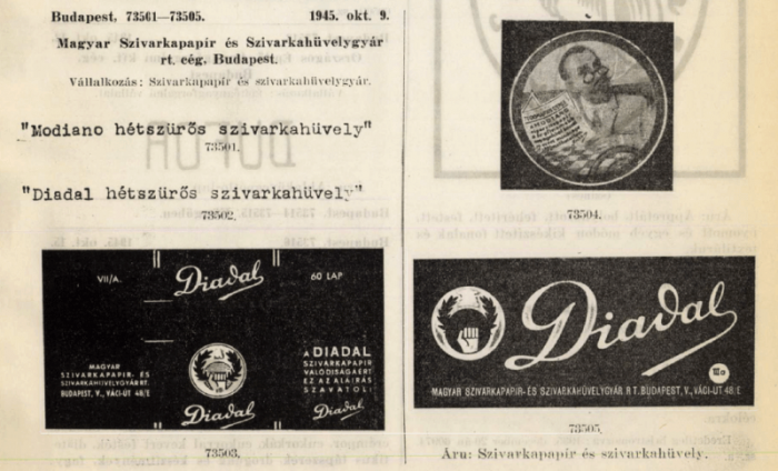 1945.10.09. Diadal papír és hüvely 1945.10.09. Diadal papír és hüvely