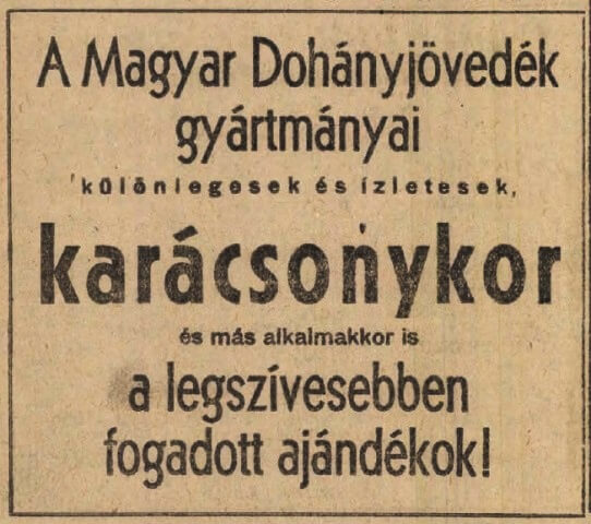1946.12.19. Karácsonyi dohányáru