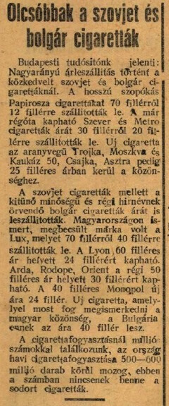 1949.12.14. Külföldi dohányáru