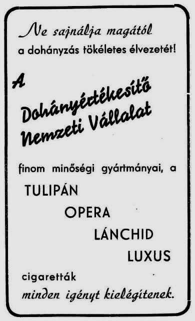 1949. Minőségi cigaretták