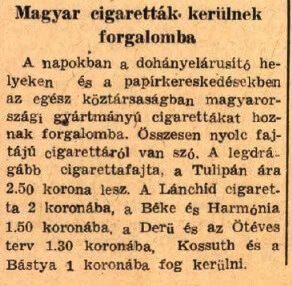 1952.08.26. Magyar cigaretták