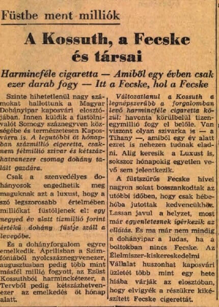 1964.09.03. Cigarettafogyasztás