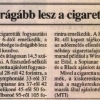 1992.01.04. Drágább cigaretták