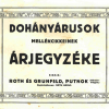 1911. Róth és Grünfeld árjegyzéke