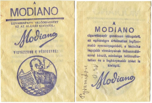 Modiano cigarettapapír 02.