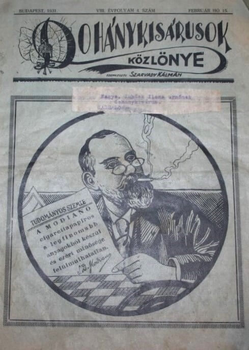 Dohánykisárusok Közlönye, 1931
