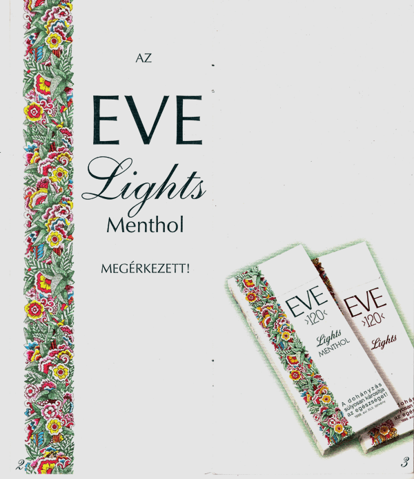Eve Mentol cigaretta - 1998