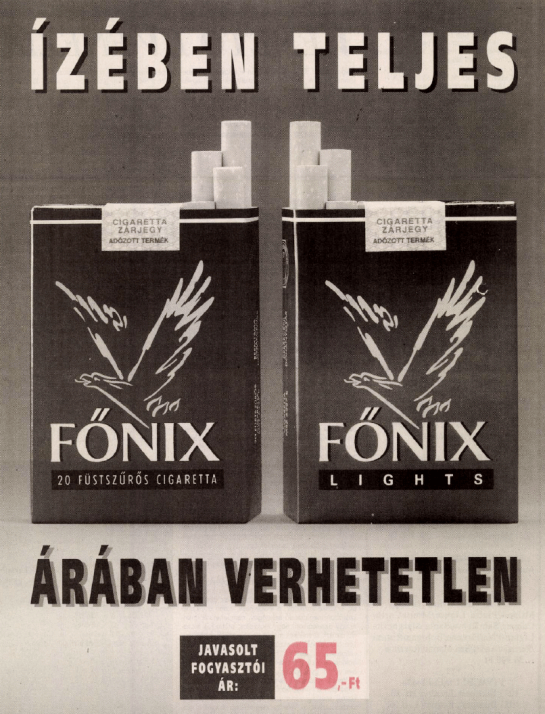 Főnix cigaretta - 1994