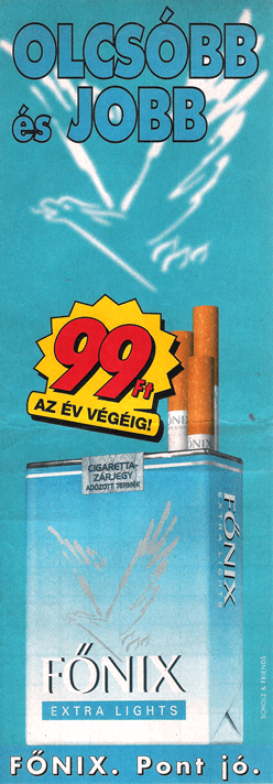 Főnix cigaretta - 1997/3.