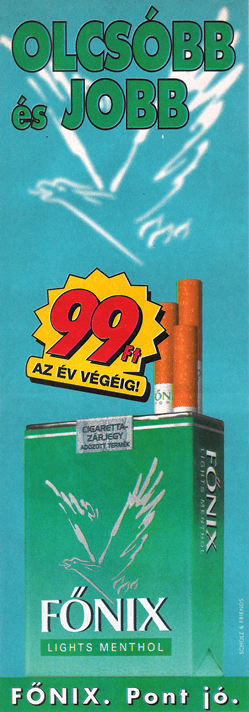 Főnix cigaretta - 1997/4.