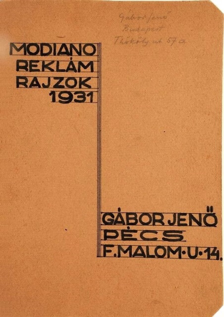 Modiano-tervek - Gábor Jenő Modiano-tervek - Gábor Jenő