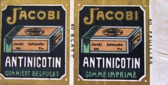 Jacobi Antinicotin papír