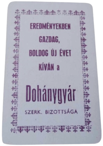 Egri Dohánygyár - 1976.