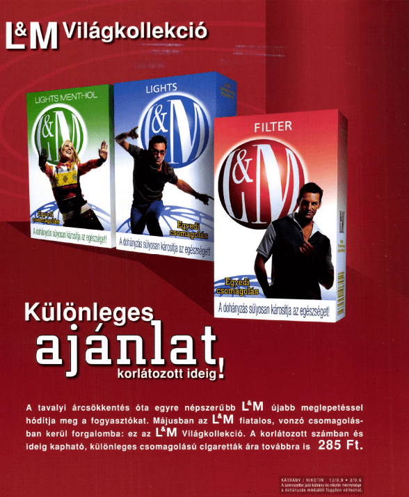 L & M cigaretta - 2002/2.