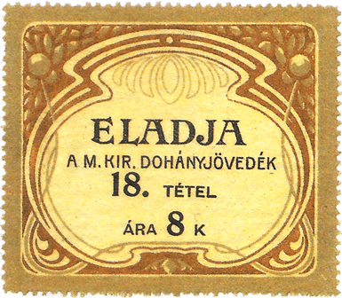 Dohányjövedéki pecsétjegy 04.