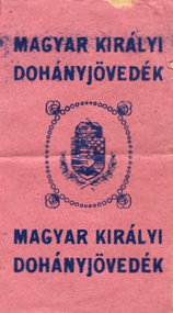 Dohányjövedéki pecsétjegy 13.