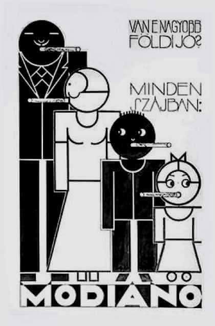 Modiano plakátterv - Bán Béla 1. Modiano plakátterv - Bán Béla 1.