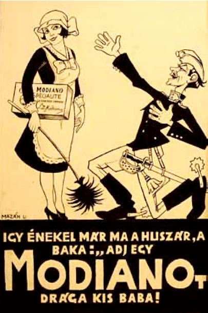 Modiano plakátterv - Mazán László 1.