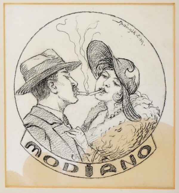 Modiano plakátterv - Spányik Cornél 1.