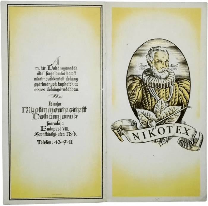 Nikotex árjegyzék Nikotex árjegyzék
